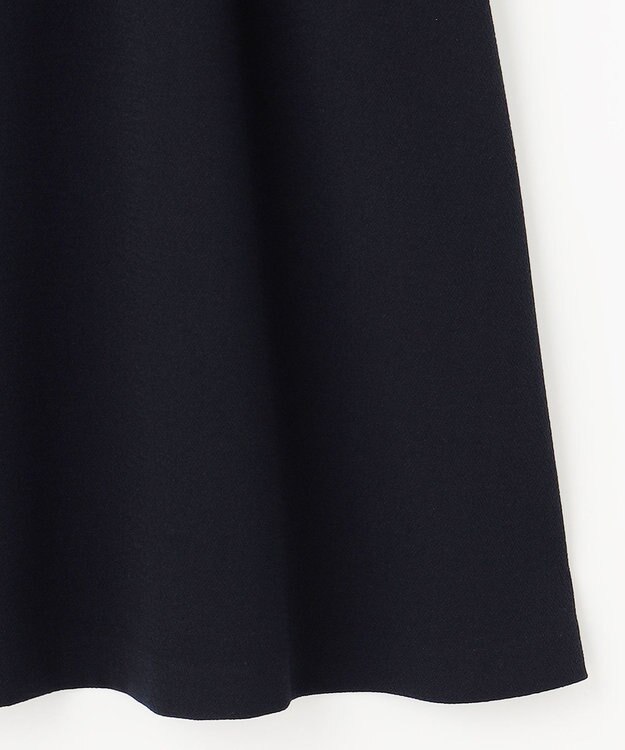 ANY SIS 【洗える】パール調ラインフレア ワンピース ネイビー