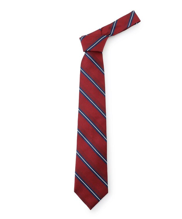 J.PRESS MEN 【フレッシャーズにもおすすめ】レジメンタル ネクタイ ワイン系2