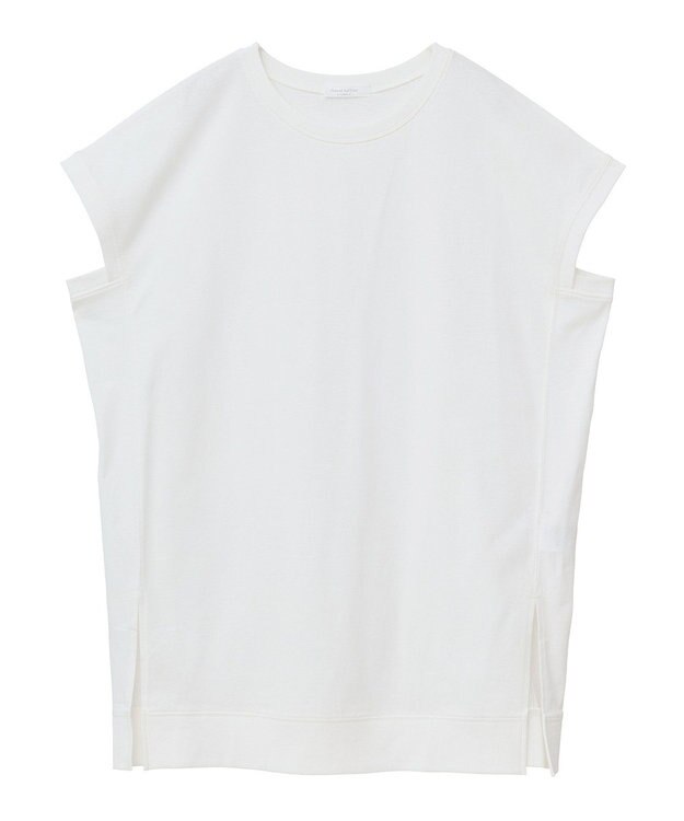 Green Parks 今年っぽフレンチスリーブカットチュニック Off White