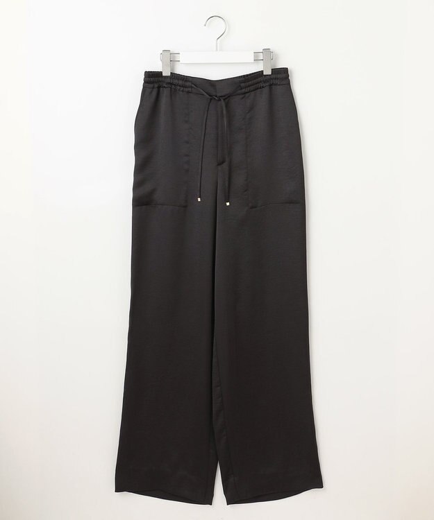 自由区 【カタログ掲載】ドレーピーサテンベイカー パンツ ブラック