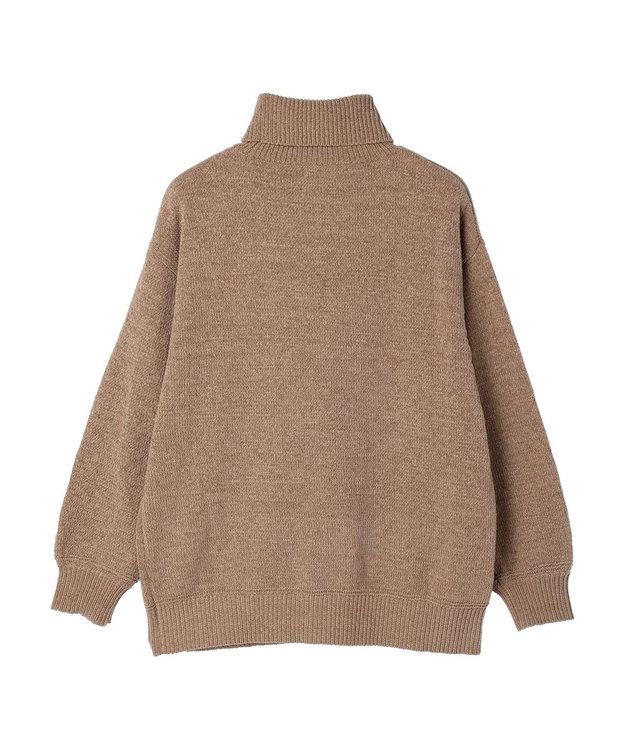 CRAFT STANDARD BOUTIQUE 洗えるコードモールタートルネックプルオーバー Beige