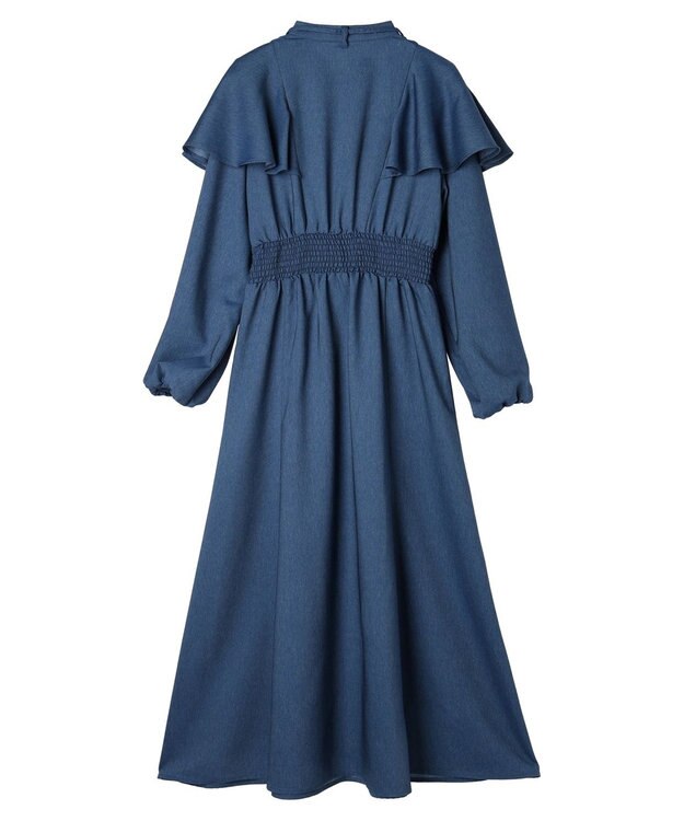 earth music&ecology デニムライクワンピース Blue