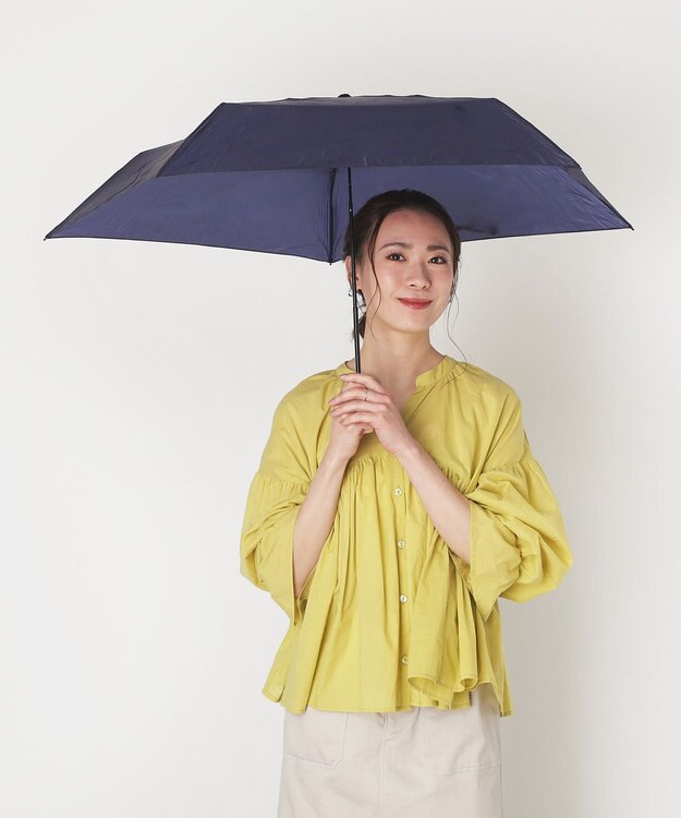 MOONBAT Magical tech(マジカルテック) 超軽量 折りたたみ傘 72g プレーン UV 大きめ55cm ネイビーブルー