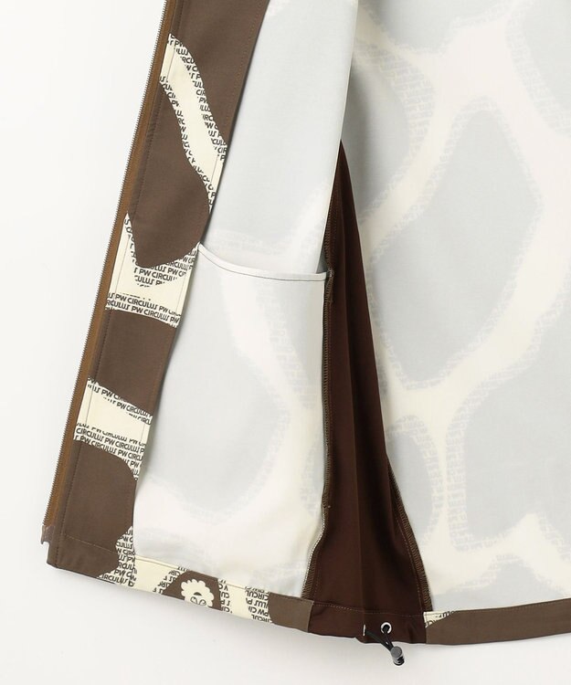 PW CIRCULUS 【袖2WAY】【MEN】プリント デタッチャブル アノラック ベージュ系5