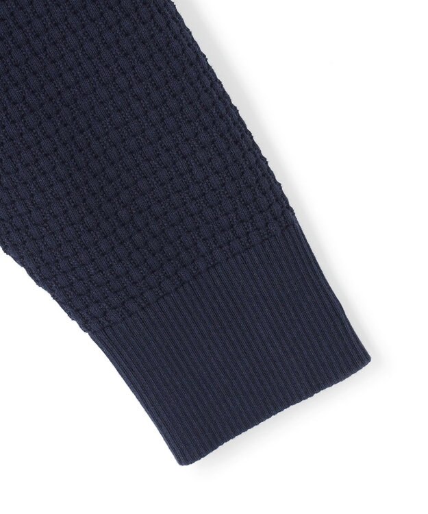 J.PRESS MEN 【High twist links】フルジップカーディガン ネイビー系