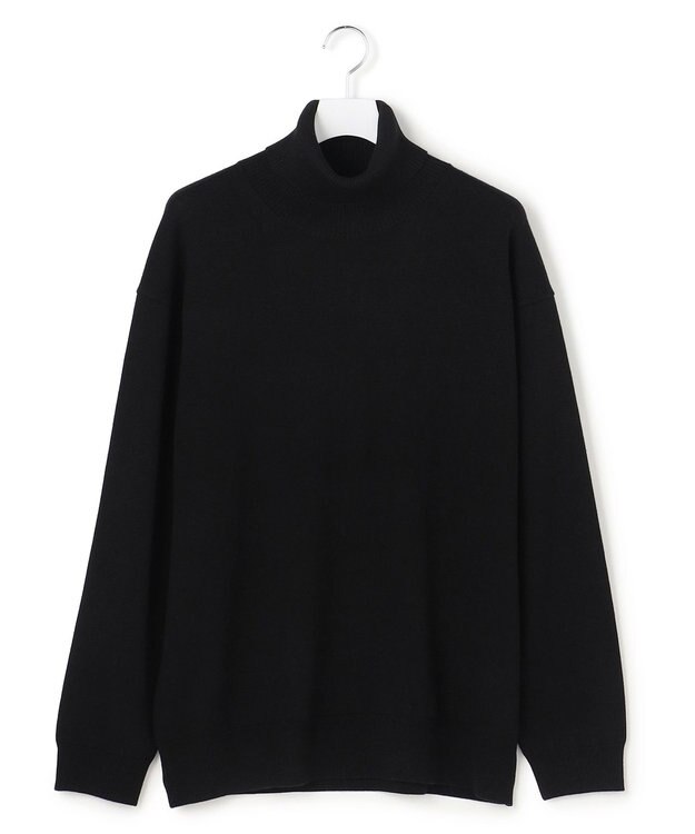 J.PRESS YORK STREET 【UNISEX】ハイゲージタートルネック ニット ブラック系