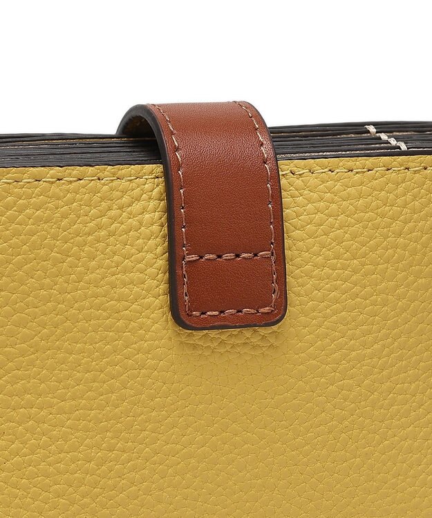 style code 【PADMA/パドマ】ベルトデザイン　シュリンクレザーカードケース イエロー