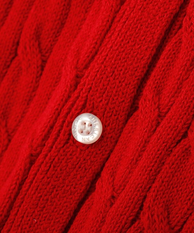 AMERICAN HOLIC ケーブルニットカーディガン Red