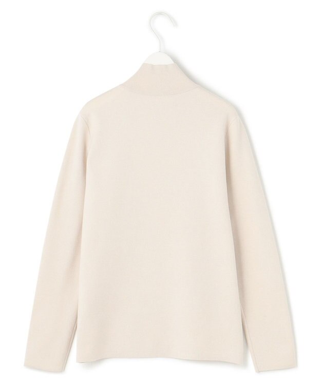 ICB L 【洗える】ウールブレンドスムース ハイネックプルオーバー トープ系