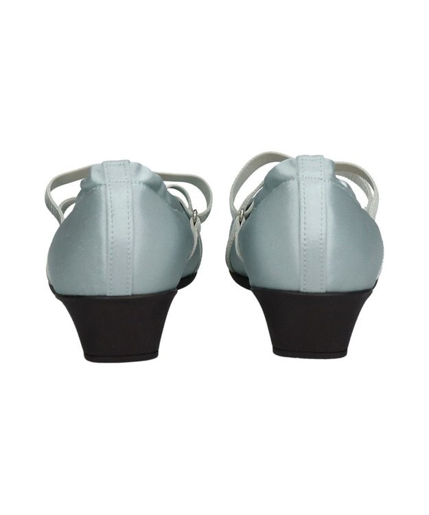 Bridget Birkin ＜3E＞【Bridget Birkin Walk】サテンギャザーウォーキングパンプス ブルー