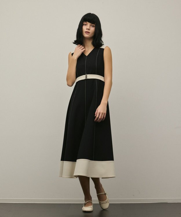 GRACE CONTINENTAL ジャージワンピース ブラック