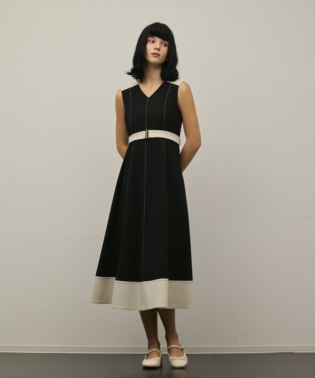 GRACE CONTINENTAL ジャージワンピース ブラック