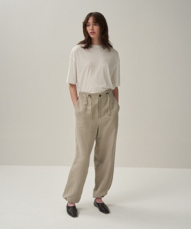 ATON 50/- ORGANIC FRESCA | オーバーサイズＴシャツ WHITE