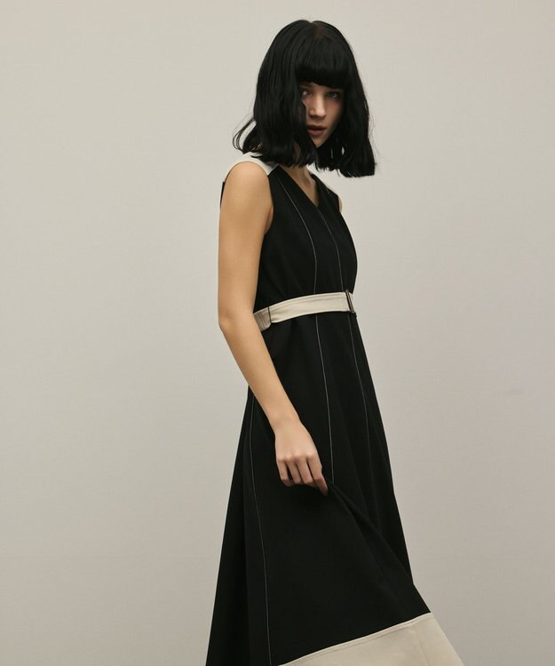 GRACE CONTINENTAL ジャージワンピース ブラック