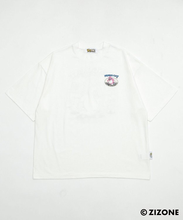 WEGO 【ユニセックス着用ITEM】別注ZIZONEグラフィックT（SS） ホワイト
