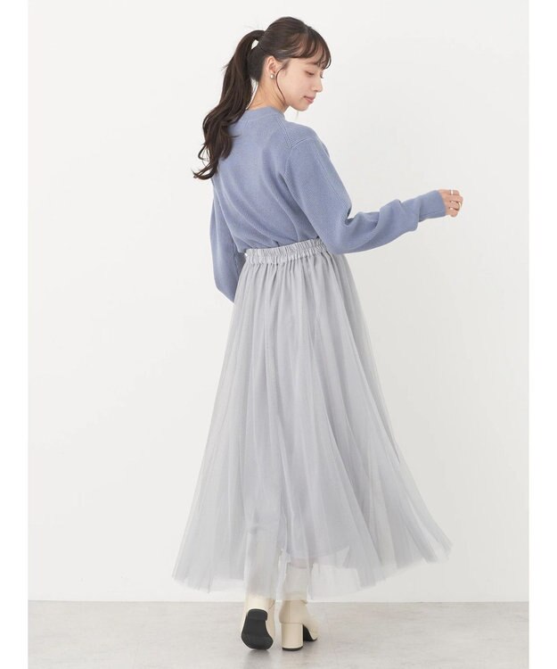 earth music&ecology アンチピリングハイネックプルオーバー Blue