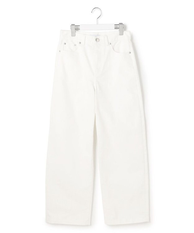 23区 【一部先行予約/接触冷感】23区DENIM サマー ストレート ワイド パンツ ホワイト系