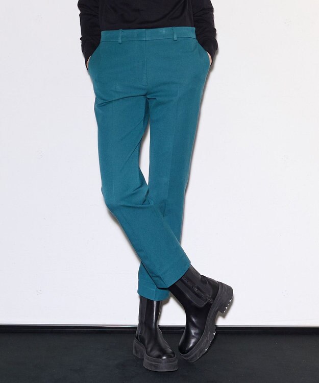 JOSEPH ギャバジンストレッチ　テーパードトラウザーズ Dark Teal