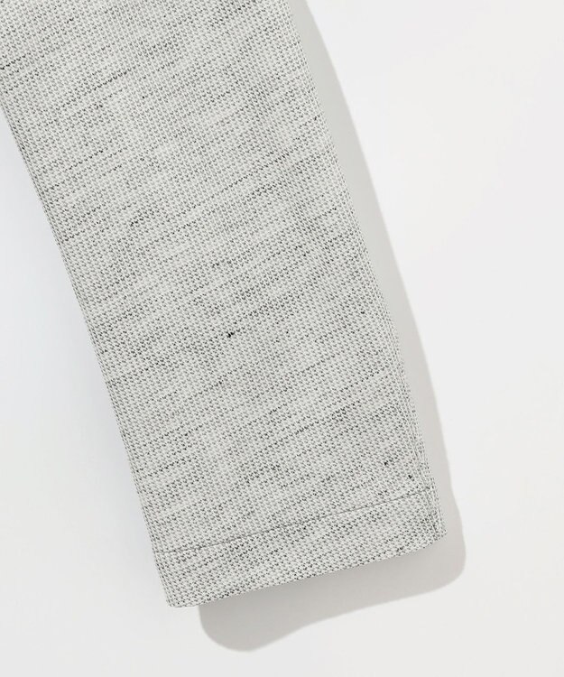 JOSEPH ABBOUD 【洗える・軽量・ストレッチ・速乾】ノルマンディーリネントップ ジャージー ジャケット ライトグレー系