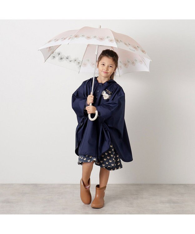 MOONBAT 【キッズ】ポール & ジョー (PAUL & JOE ACCESSOIRES) 長傘 クリザンテーム 通学 子供傘 UV ピーチ