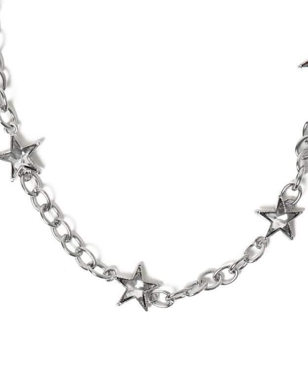 WEGO Lスターチェーンネックレス シルバー