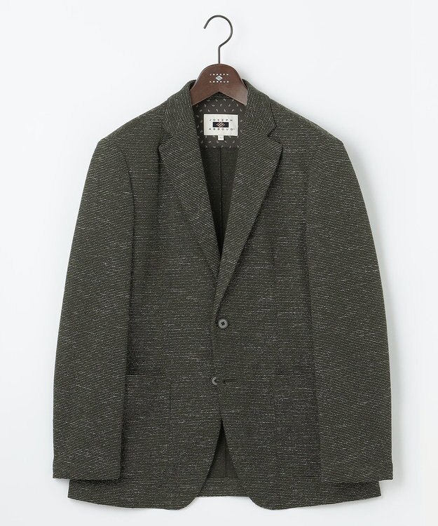 JOSEPH ABBOUD 【軽量/ストレッチ/洗える/速乾/JAPANファブリック】コンフォータブルジャージー ジャケット オリーブ系