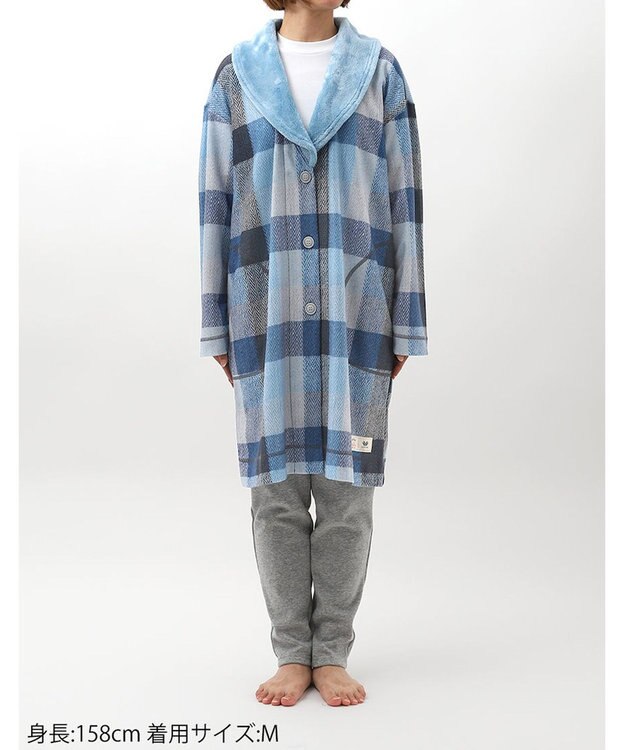 WACOAL ローブ 【AVOCA×ワコール】 長袖 あったか レディース BRW750 /ワコール サックス