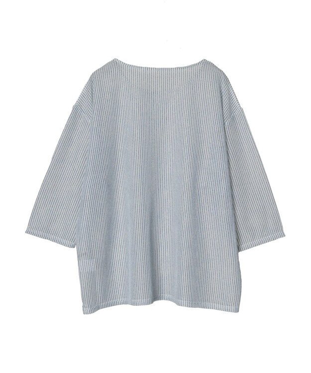 CRAFT STANDARD BOUTIQUE シアーストライププルオーバー Blue