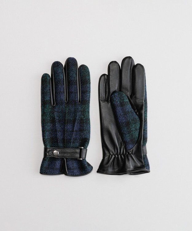 ORuKuBET Harris Tweedグローブ(MEN)【日本製・タッチパネル対応】 ブラックウォッチ