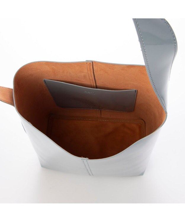 UNBILLION カカトゥ kakatoo / パテントワンハンドルトート サックスブルー