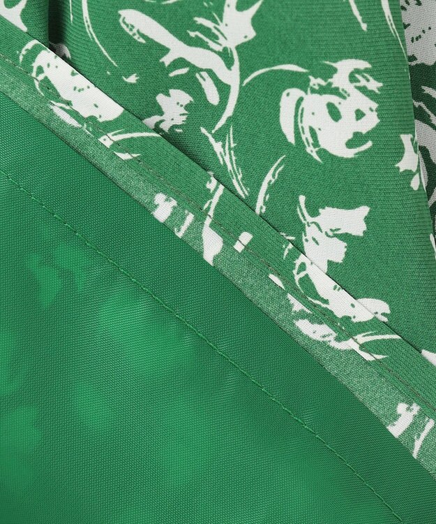 Feroux 【美人百花7月号掲載】フラワープリント ワンピース グリーン系9