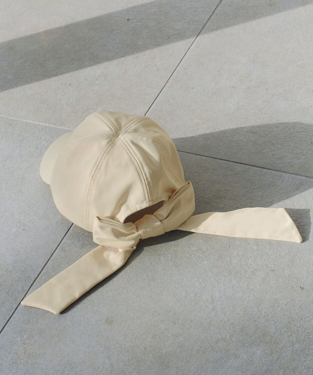 Tiaclasse オーバーリボンキャップ アイボリー