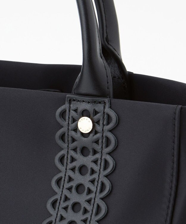 TOCCA 【大人百花掲載】LACE TOTE トートバッグ ブラック ナイロン系