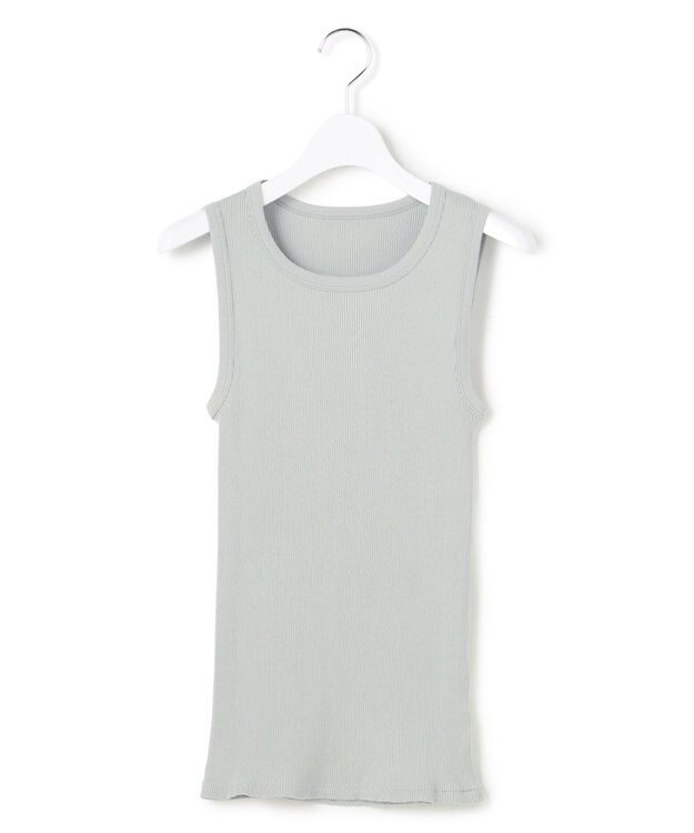 ICB オーガニックリブ タンクトップ スモーキーサックス