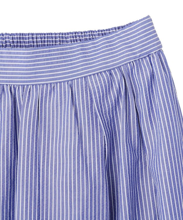 YECCA VECCA タックフレアスカート Stripe