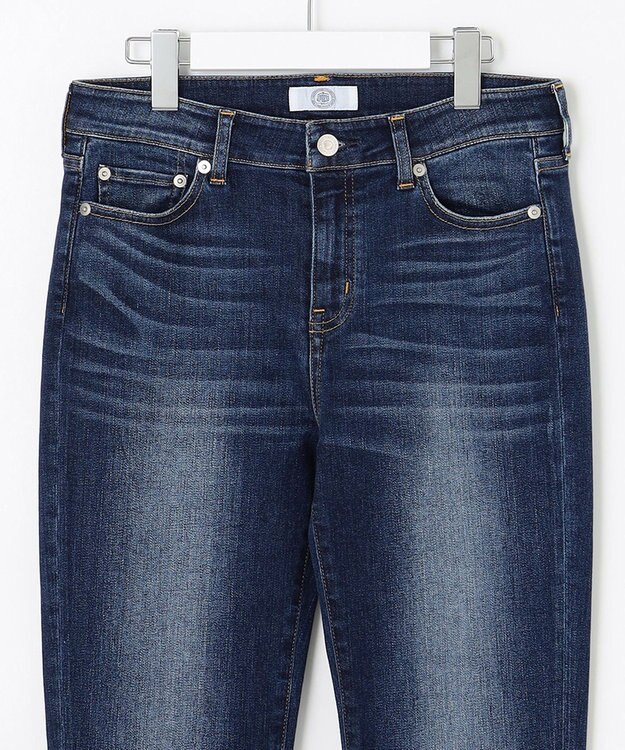 J.PRESS LADIES L 【驚異の伸縮性】10oz Stretch Denim ストレートデニムパンツ ブルー系