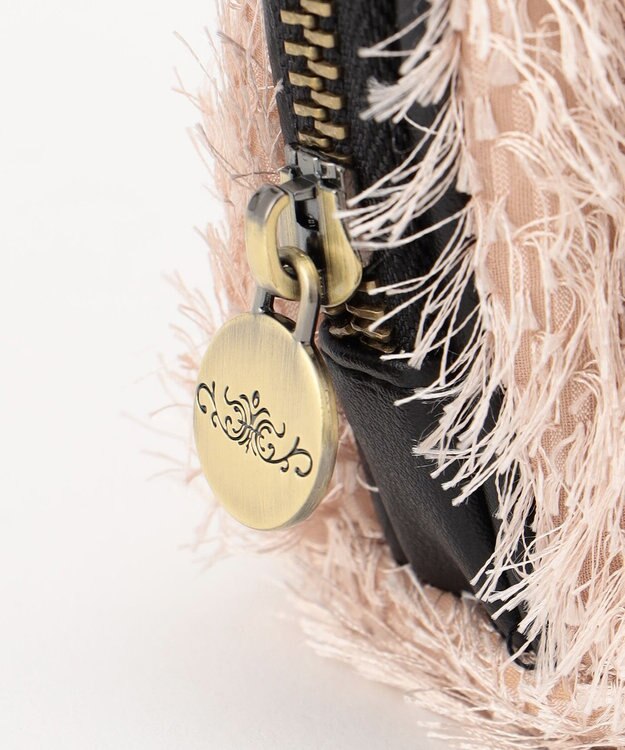 GRACE CONTINENTAL Fabricシェルポーチ-AW ピンク