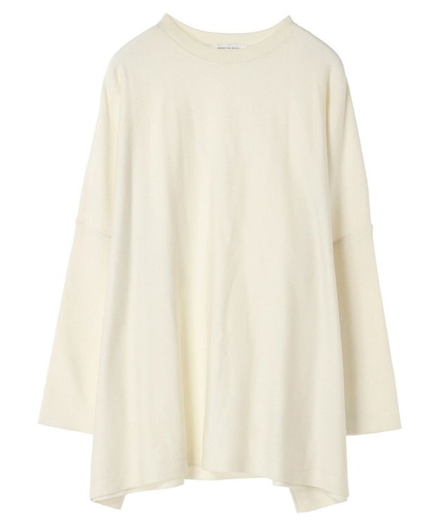 AMERICAN HOLIC バイパチポンチョライクＢＩＧニットチュニック Ivory