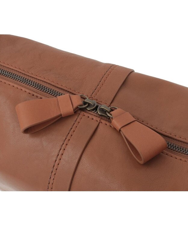 genten ライトシープ　ショルダーバッグ小 キャメル