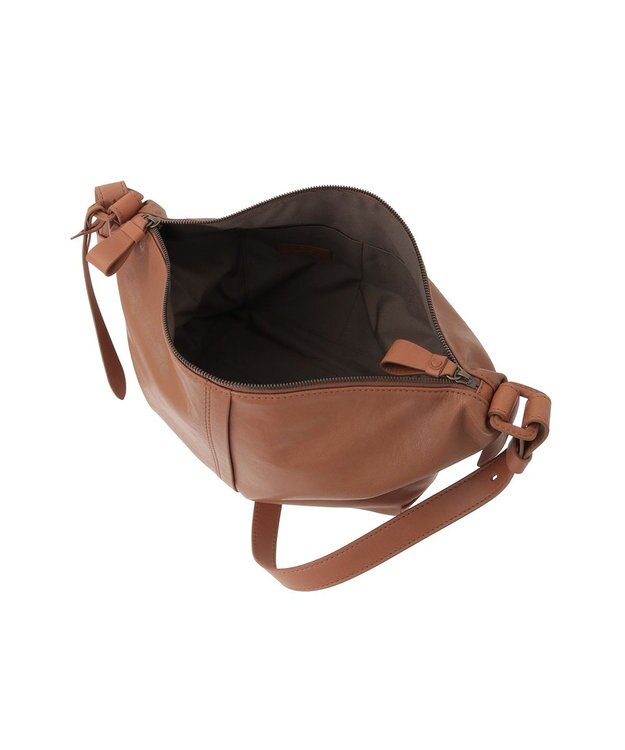 genten ライトシープ　ショルダーバッグ小 キャメル