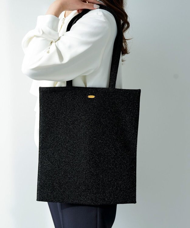 ANY SIS ラメサブトート バッグ ブラック