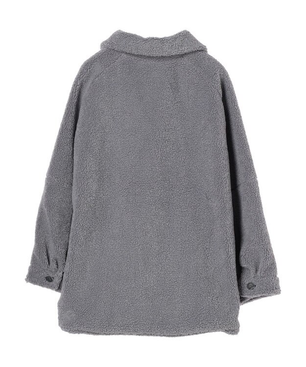 Green Parks 衿付きボアブルゾン Blue