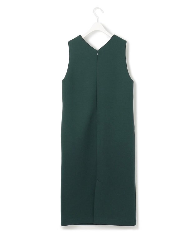 ICB L 【WEB限定・洗える】 コンパクトダブルフェイス ジャンパースカート ミッドグリーン系