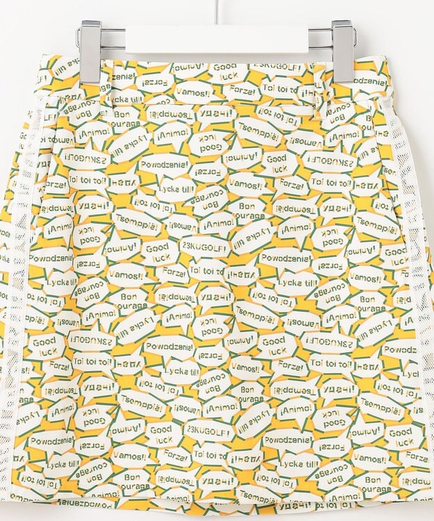 23区GOLF 【WOMEN】【吸水速乾/UVカット】YELL総柄プリントスカート イエロー系5