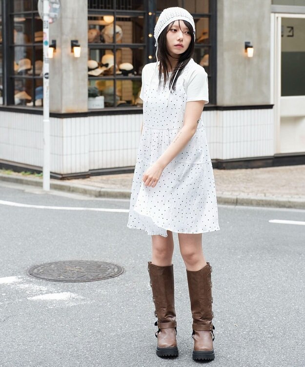 WEGO ティアードキャミワンピース 柄1