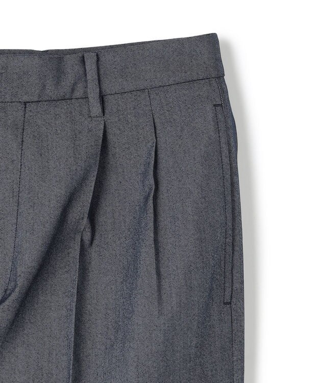 UNFILO MENS 【ストレッチ】イージーケアクリアデニム 機能美パンツ ワイド インディゴ