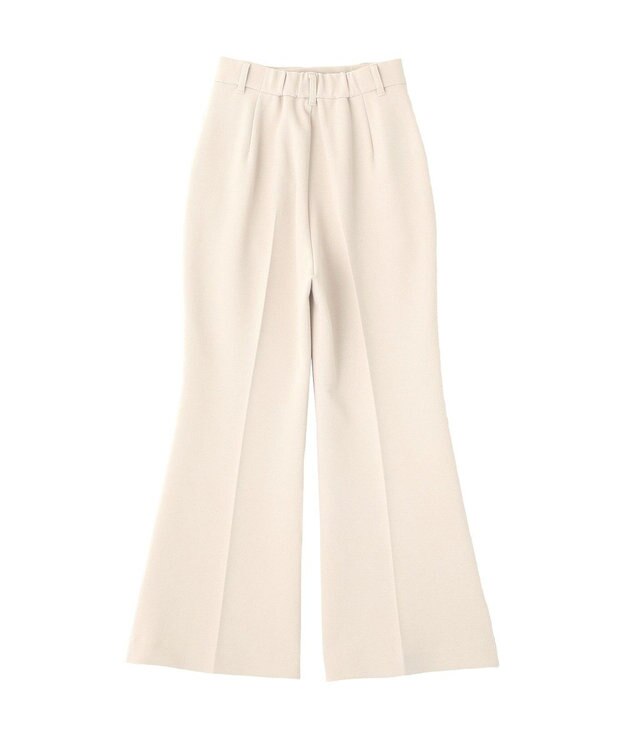 earth music&ecology センターシームフレアパンツ Light Beige