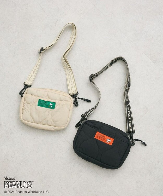 Green Parks ■ＰＥＡＮＵＴＳ　キルティングショルダーＳ Black