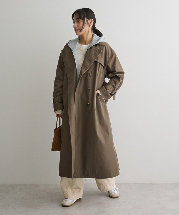 CRAFT STANDARD BOUTIQUE 2WAYフード取り外しトレンチコート Khaki