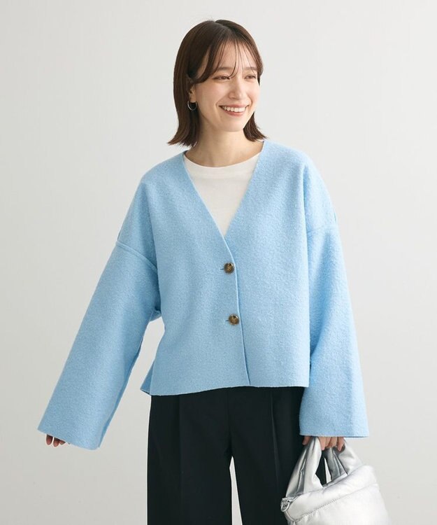 Green Parks リバーシブルカーディガン Blue
